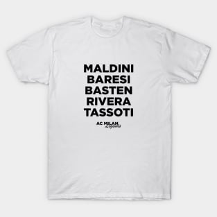 AC Milan Legends Black T-Shirt